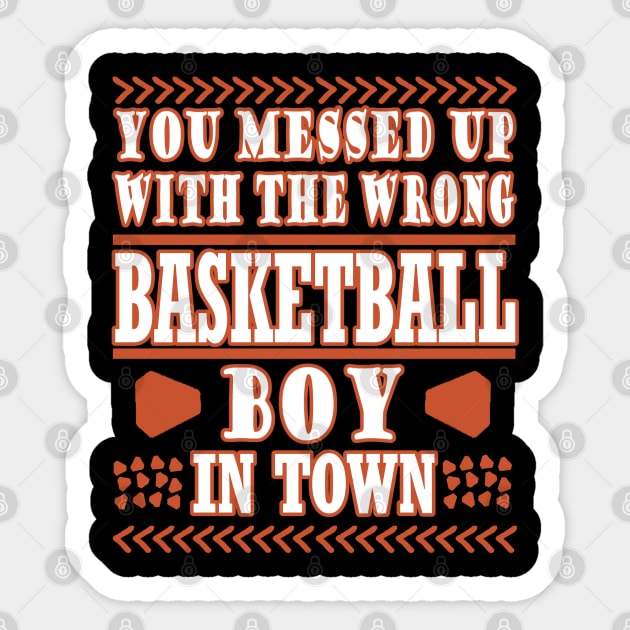 Basketball Boys Basket Basket Team Men Sticker by FindYourFavouriteDesign